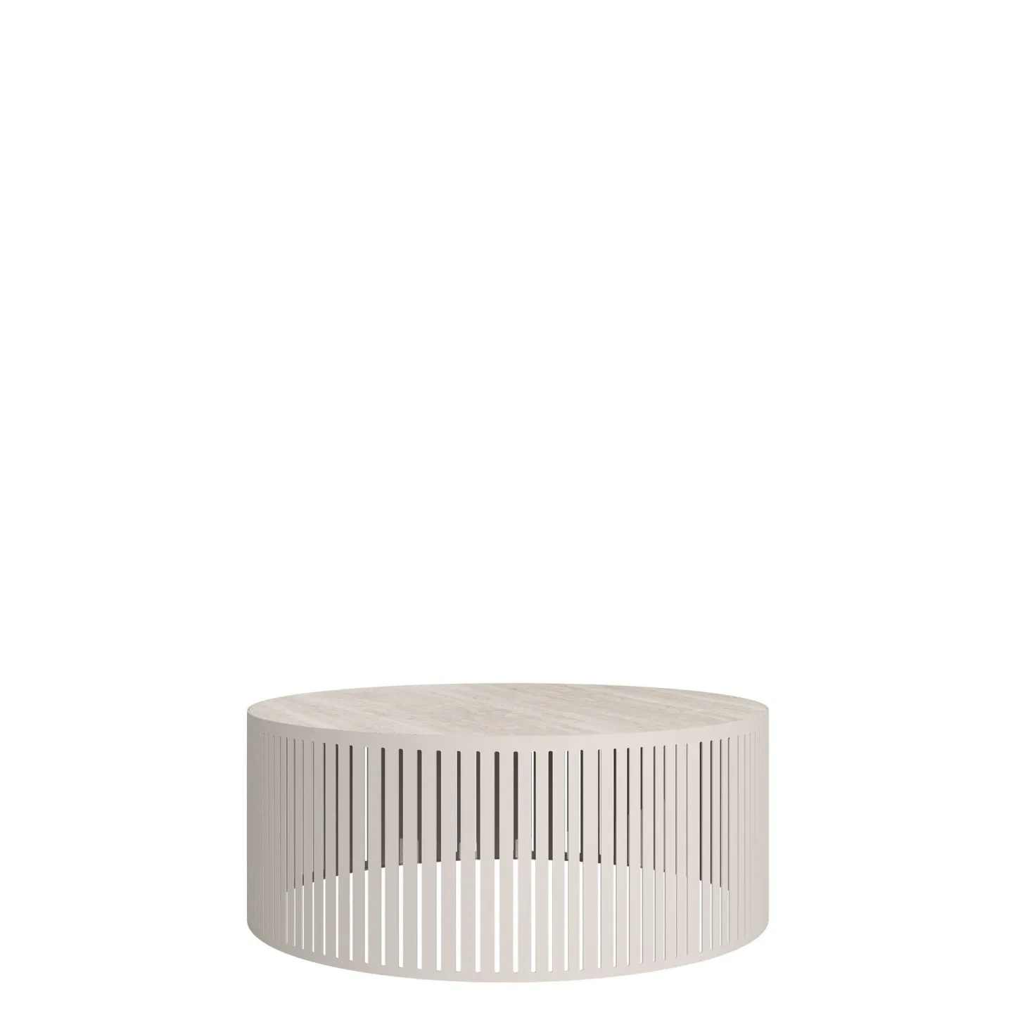 Elenio Soffbord 75 cm Rund - Beige|brun