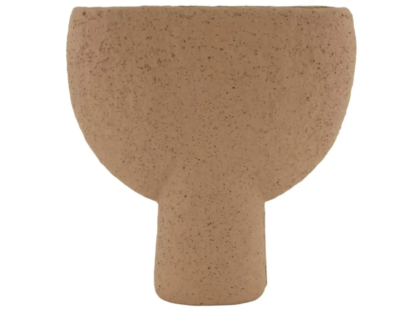Dijk Vase Zement, Pokal D'braun H: 32 cm | Schubiger Möbel