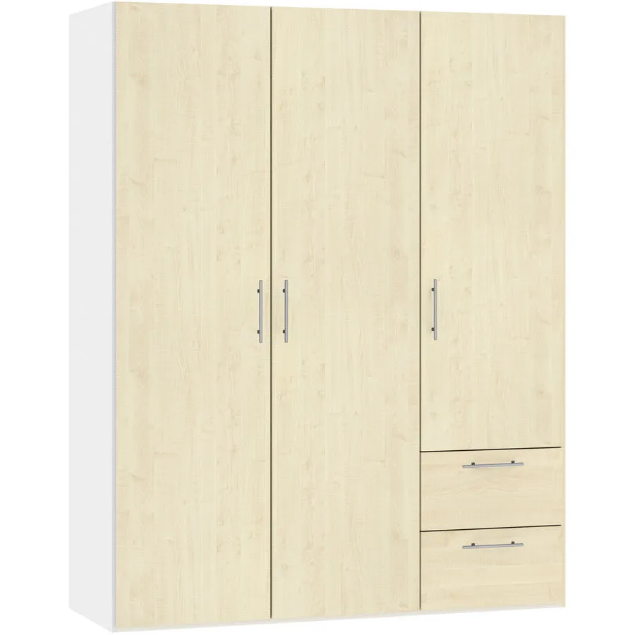 MyDeal Kleiderschrank Comfort go Ahorn Holzwerkstoff B 153 cm - Schweizer Möbelhersteller