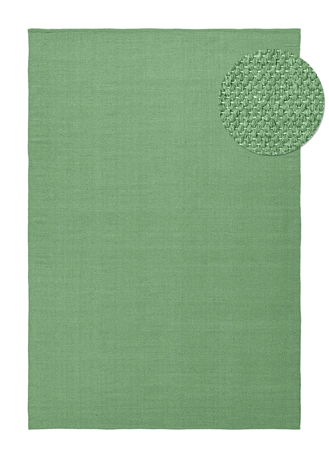 Bomullsteppe - Rigolet (grønn) (Størrelse: 80 x 150 cm)