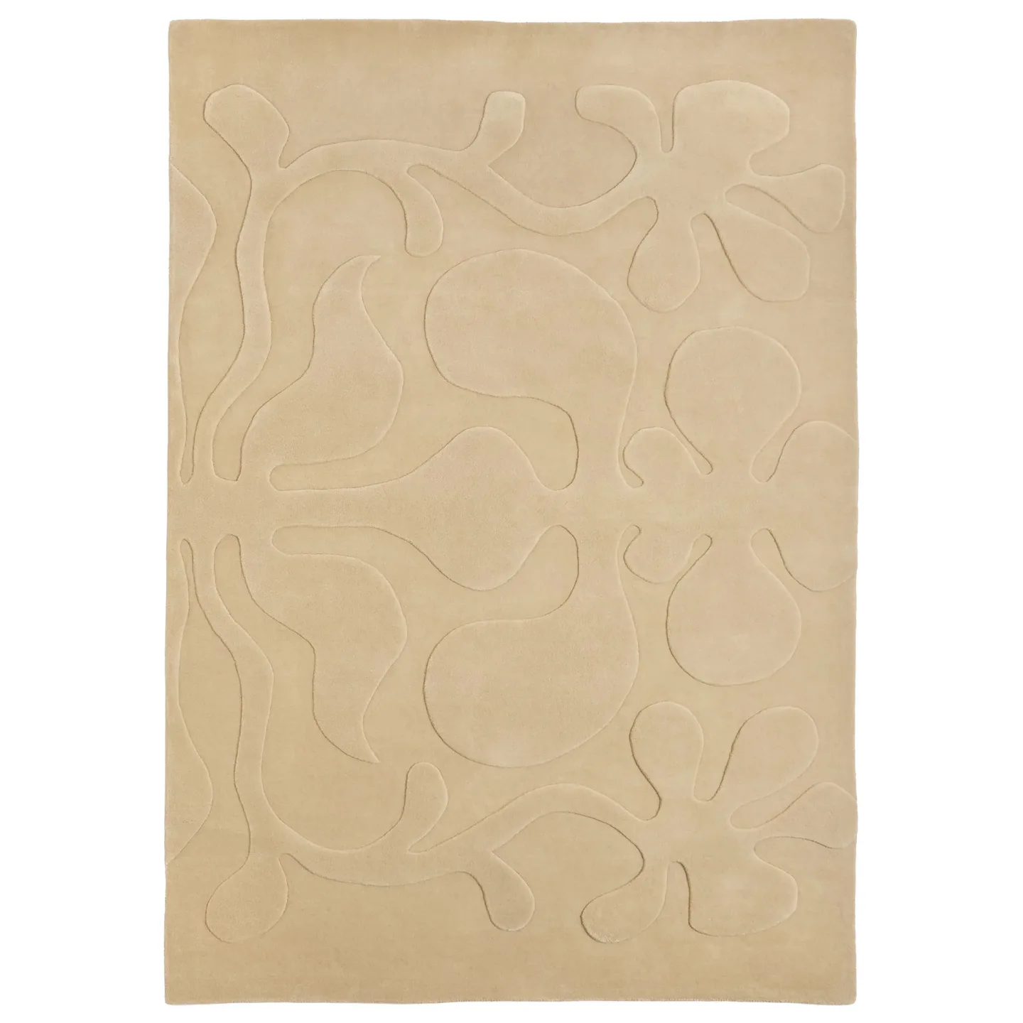 Nanimarquina - LUCIA EAMES ROOTED IVORY 170x240 CM - Ullmattor - Lucia Eames - Beige - Ull