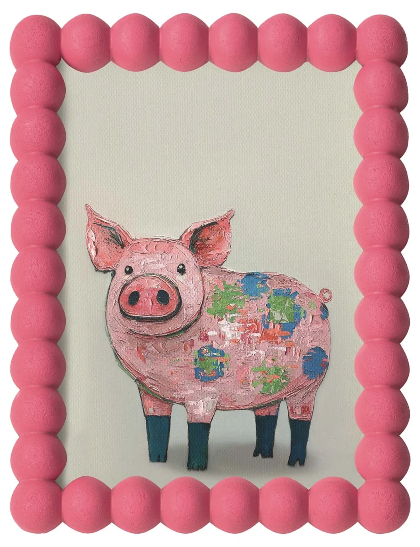 image LAND Gemälde Pink Pig | Schubiger Möbel