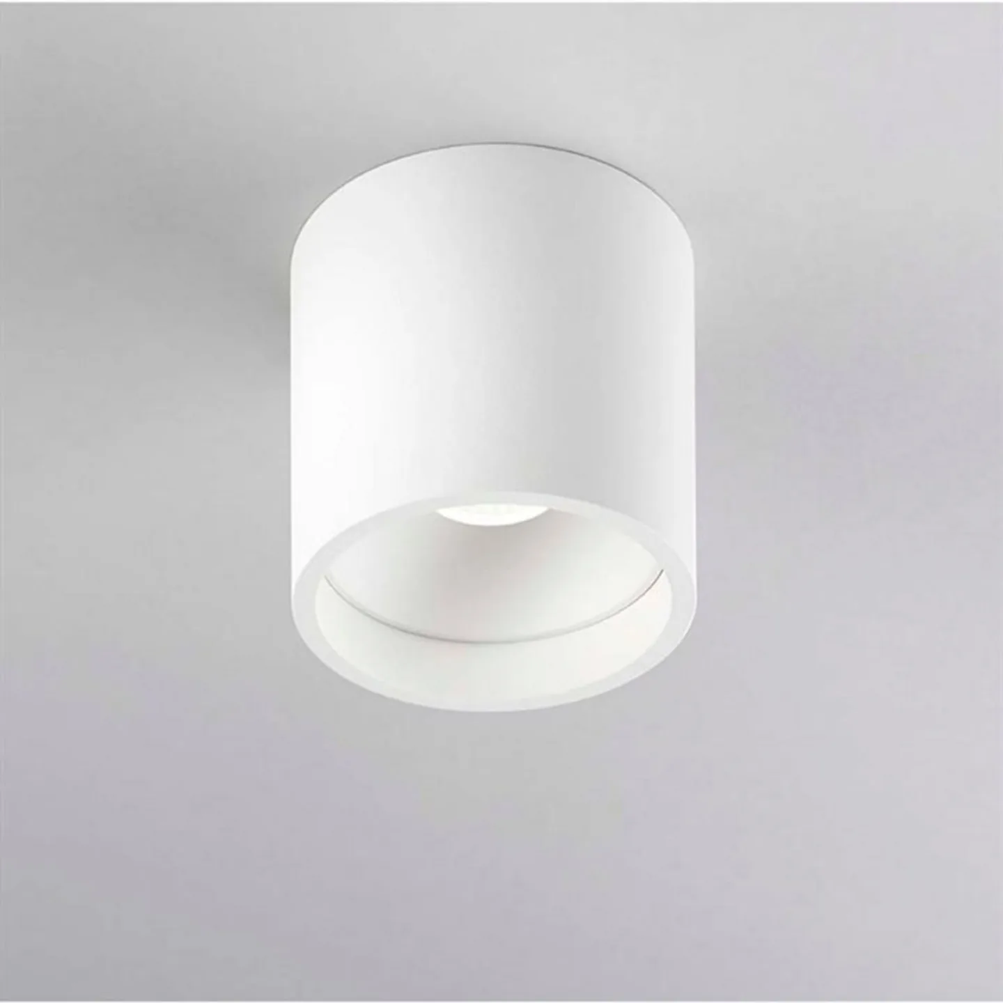 Solo 1 Round Deckenleuchte 6W 2700K Weiß - LIGHT-POINT - Wohnzimmer - Aluminium