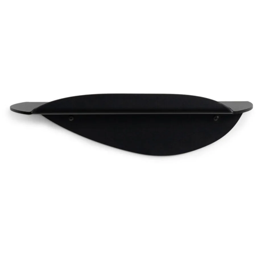 Spinder Design Wandregal Evan Schwarz Stahl 34 cm 10 cm