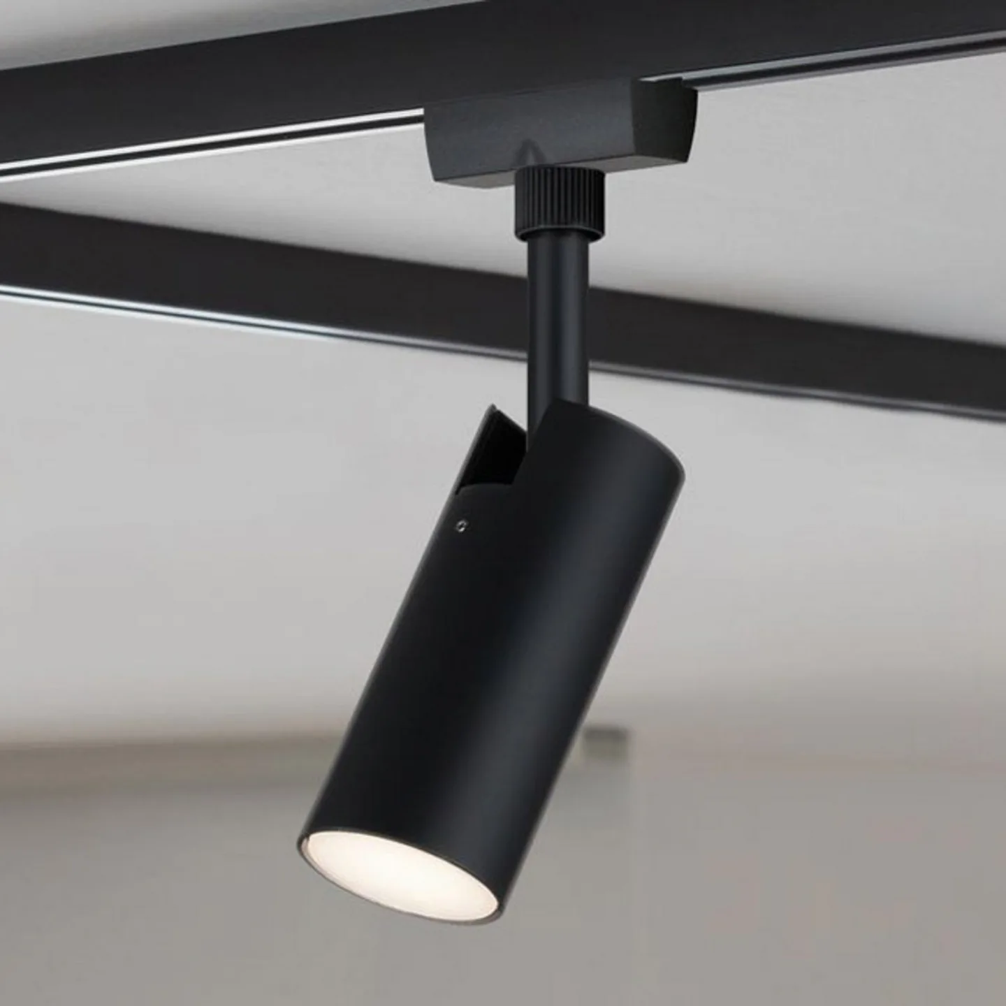 URail Tubo LED-Spot schwarz 3.000 K - Paulmann URail Spot Tubo - Wohnzimmer - Modern - Metall - Einflammig