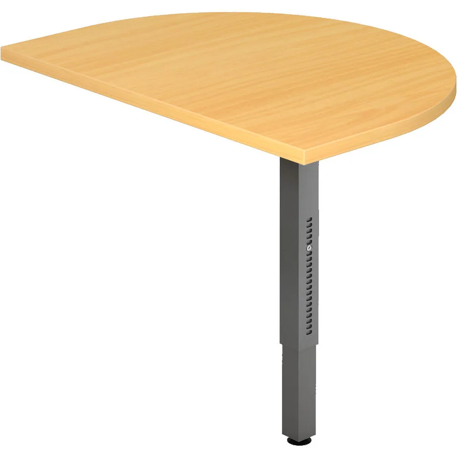 Anbautisch Office buche Holzwerkstoff B 60 T 80 cm
