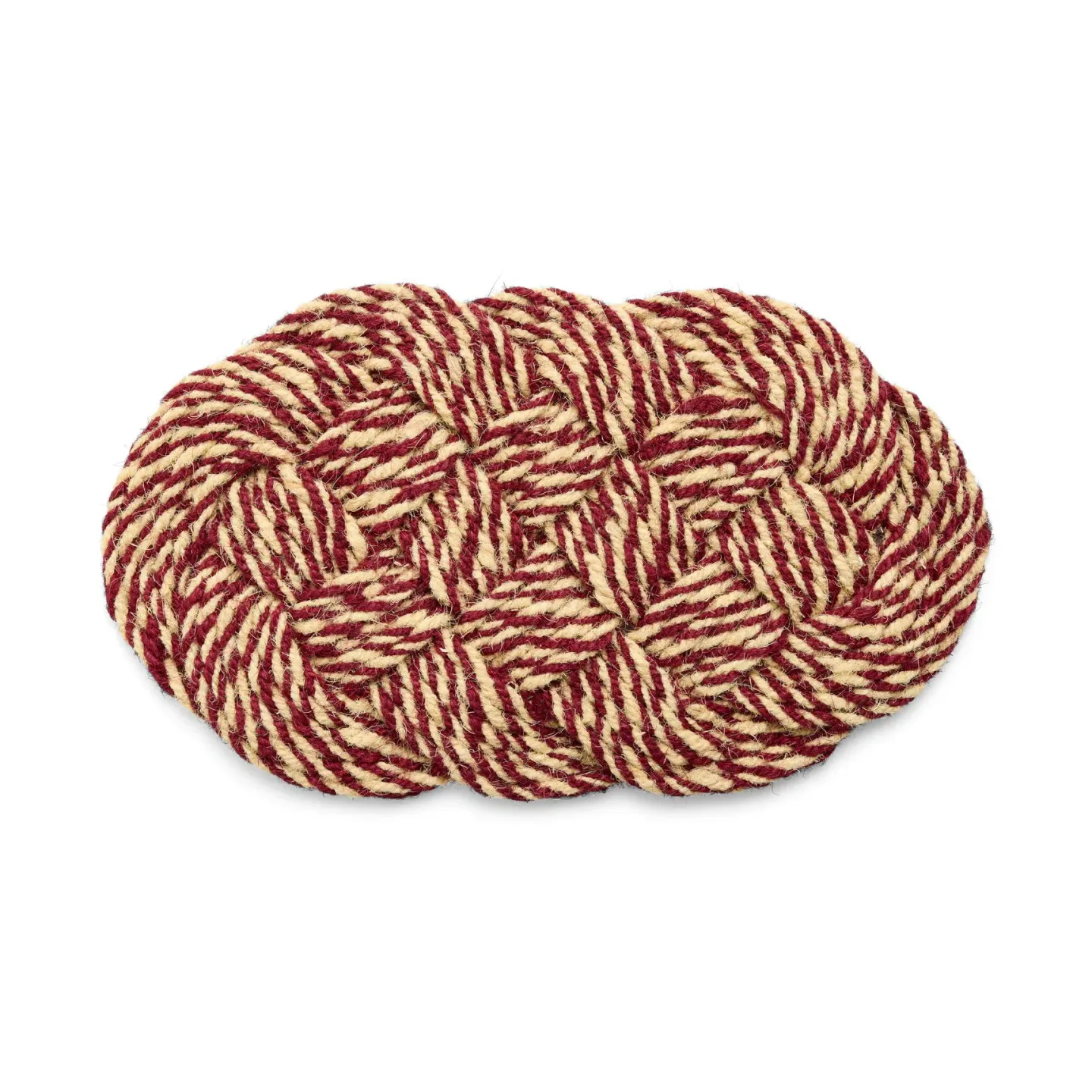 HAY Coco dörrmatta 40x80 cm Swirl bordeaux-off white