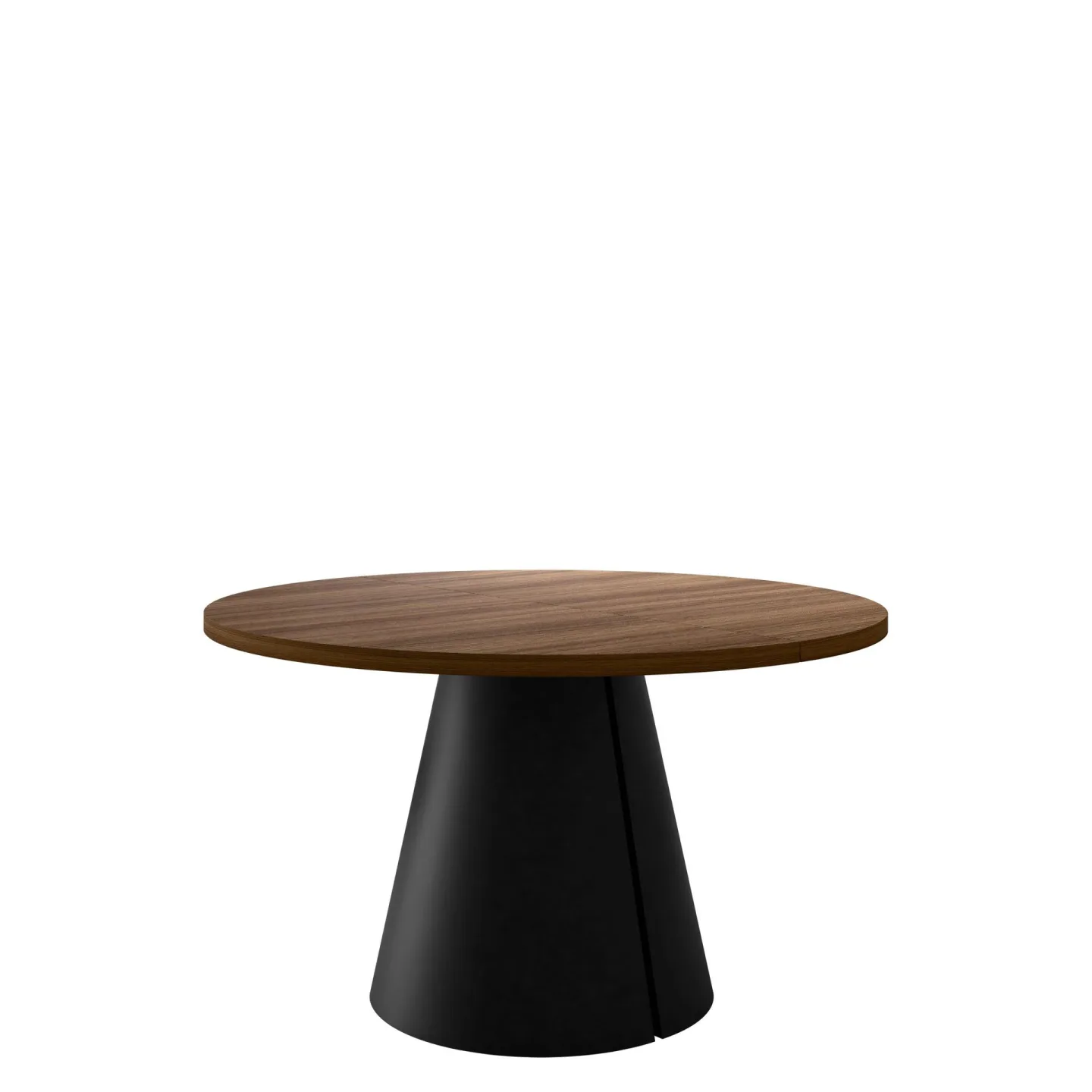 Aurion Matbord rund förlängningsbart 100-174 cm - Svart, brun