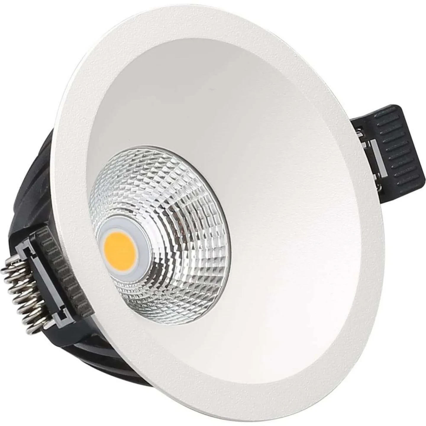 Downlight Indbygningsspot 9W 3000K Hvid - Antidark - Stue - Metal