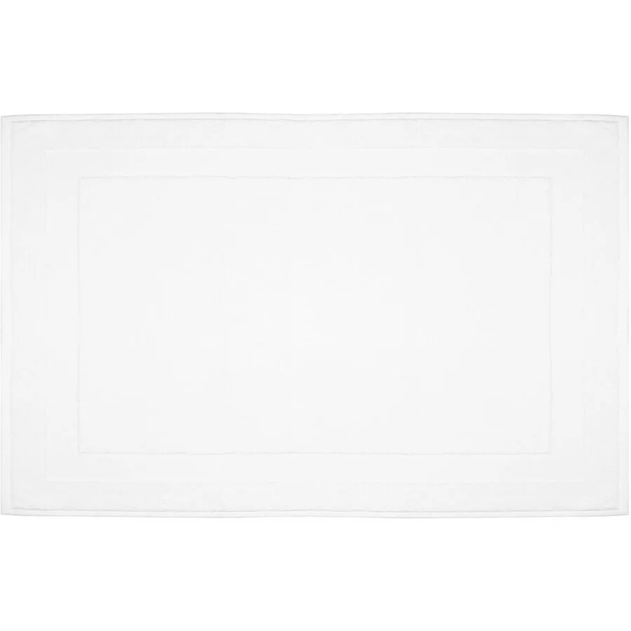 Badteppich Nea Weiss Baumwolle 50 cm 75 cm