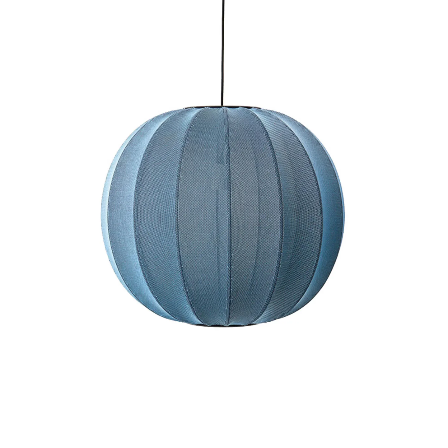 Knit-Wit 60 Round Pendelleuchte Blue Stone - Made By Hand - Schlafzimmer - Aluminium