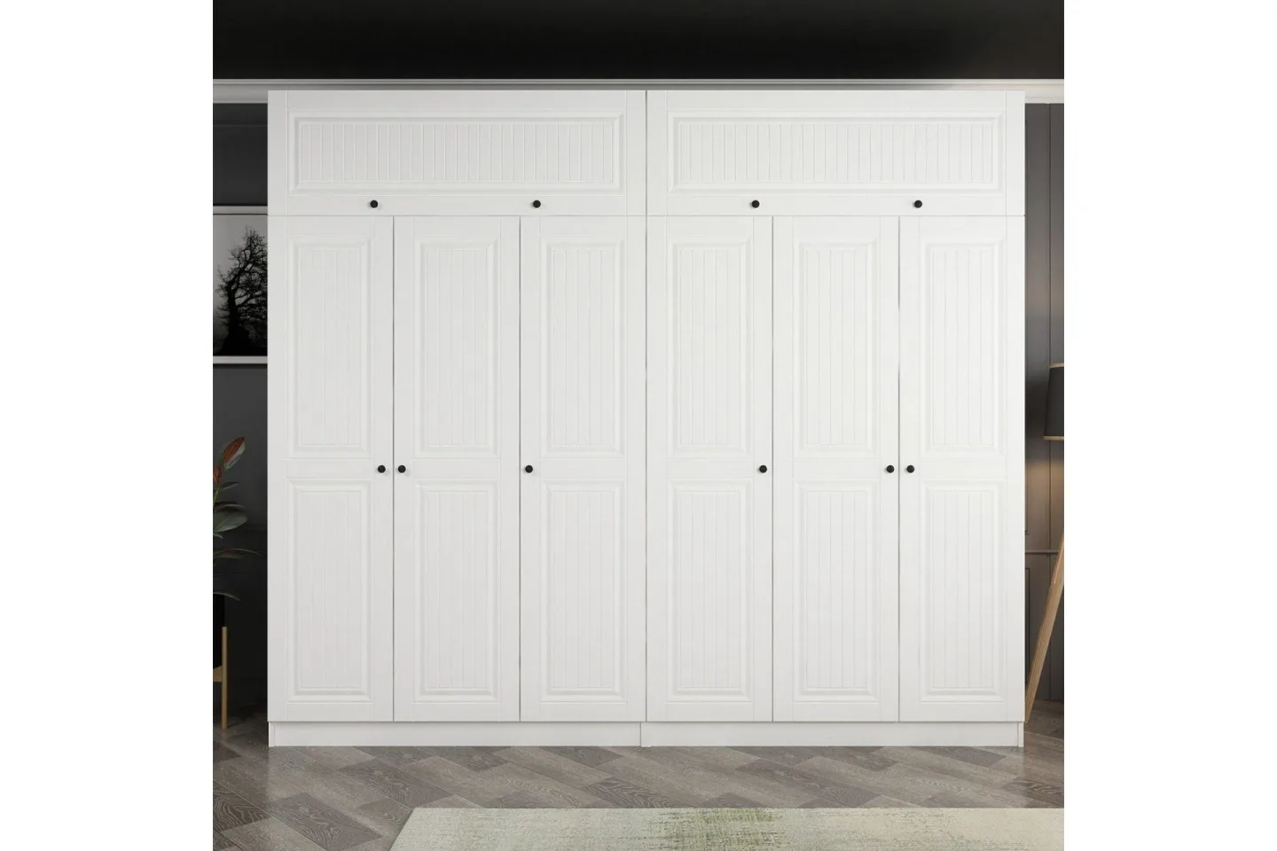 Fruitland Garderob 270 cm - Vit