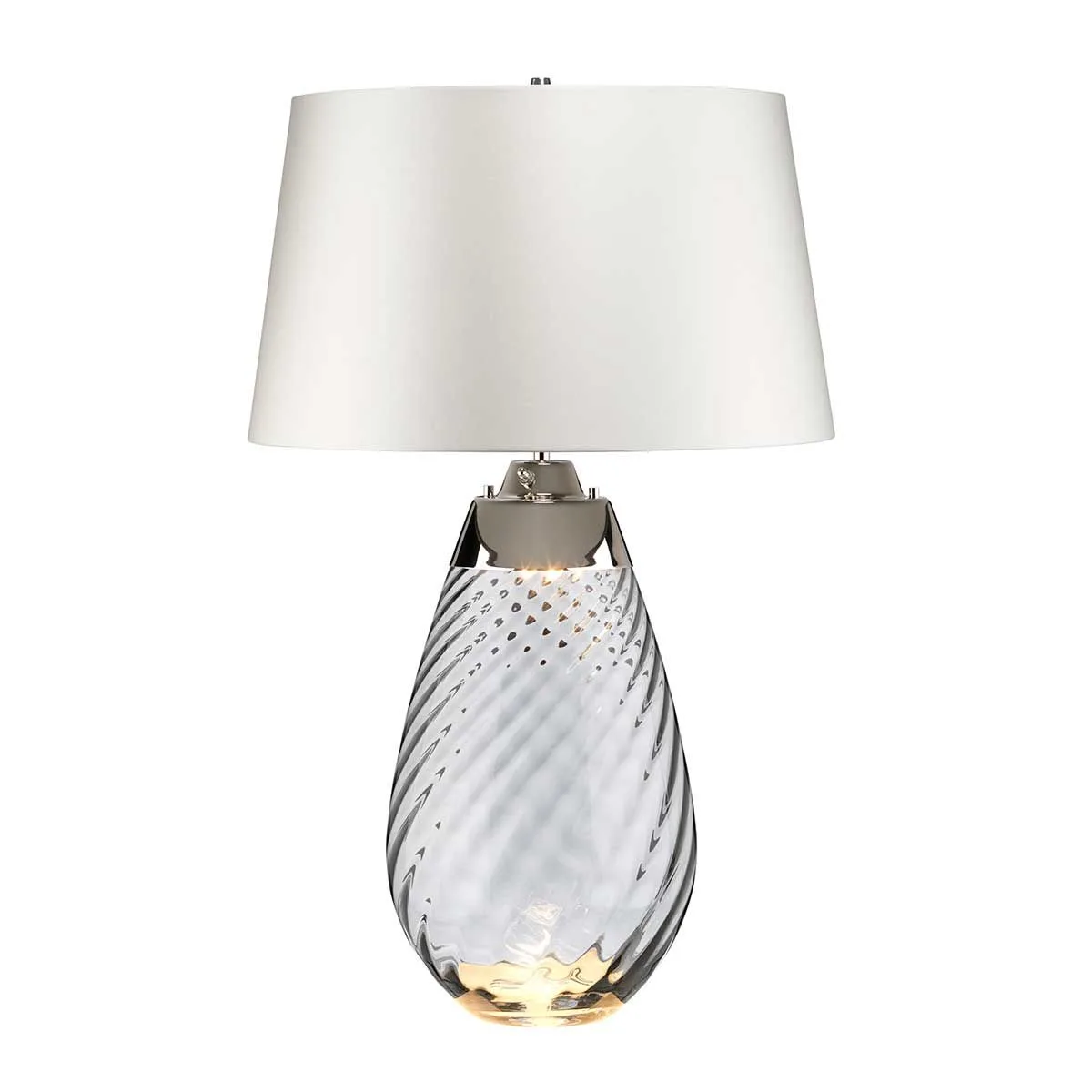 Elstead Lighting - Lena 74cm - Bordslampa - Vit/rökfärgad