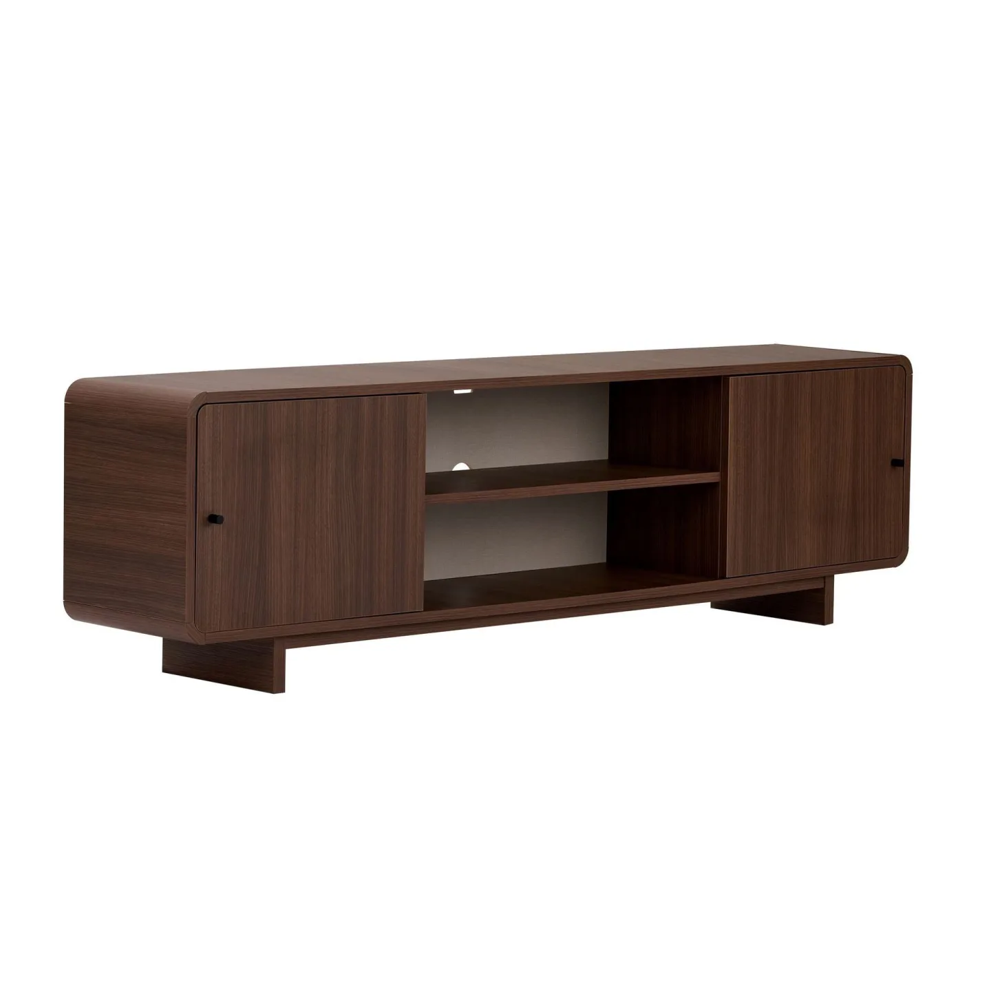 Zavio TV-bänk med Förvaring 180x52x34 cm - Valnöt