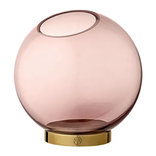 AYTM Globe vas medium rosa-guld