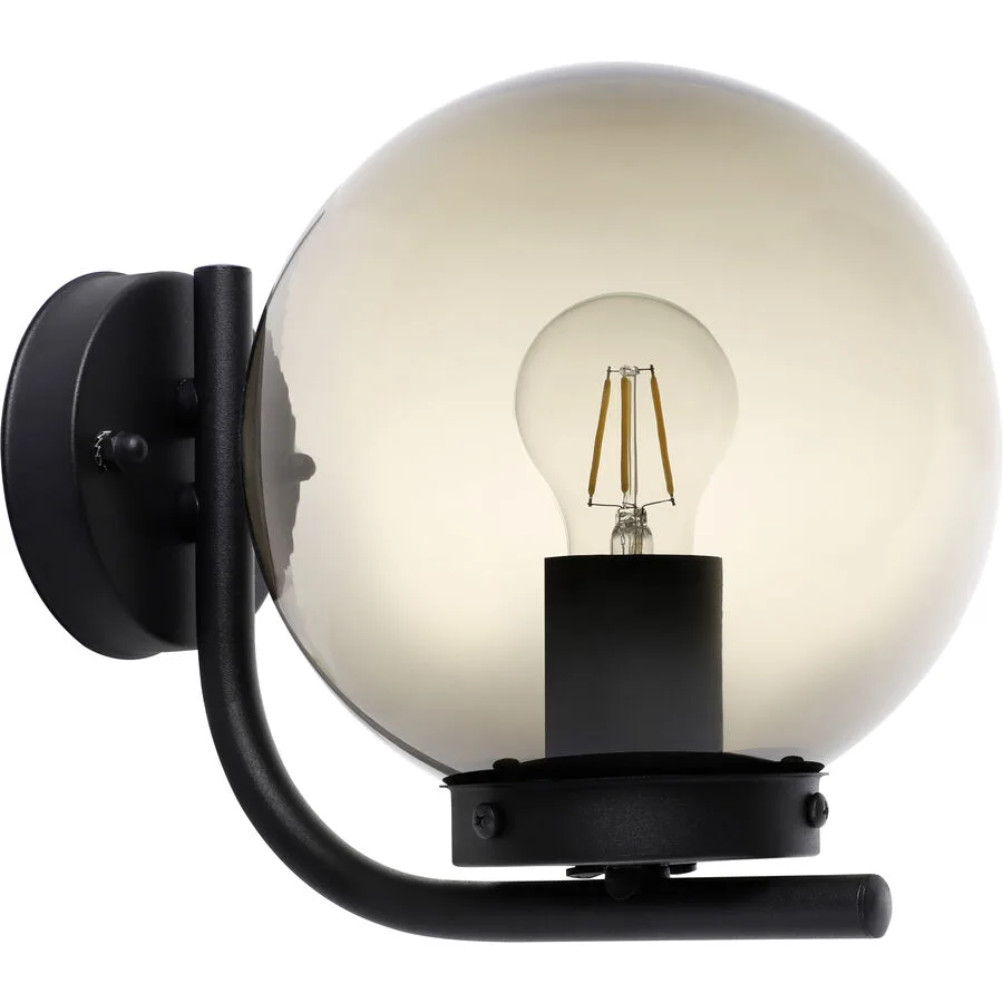 Eglo Wandlampe aussen Taverna Schwarz Stahl verzinkt 23 cm