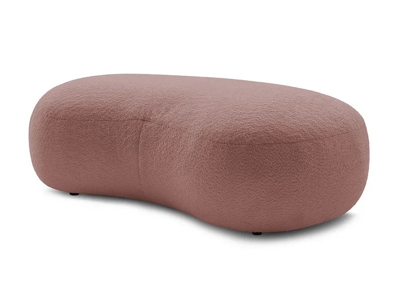Hocker BOBOCHIC SAINT-GERMAIN 90x147x47cm boucle-stoff rosa