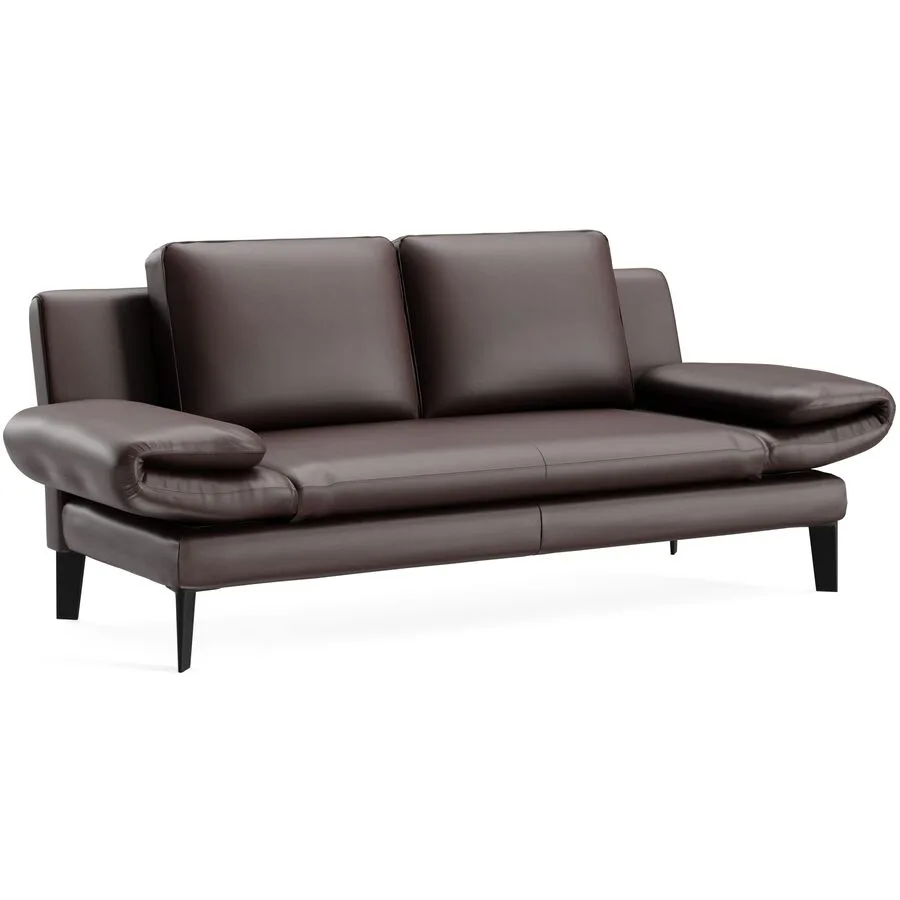 Sofa Jarek Braun Leder 281 cm 83 cm - Möbel Konfigurator: Traummöbel individuell zusammenstellen