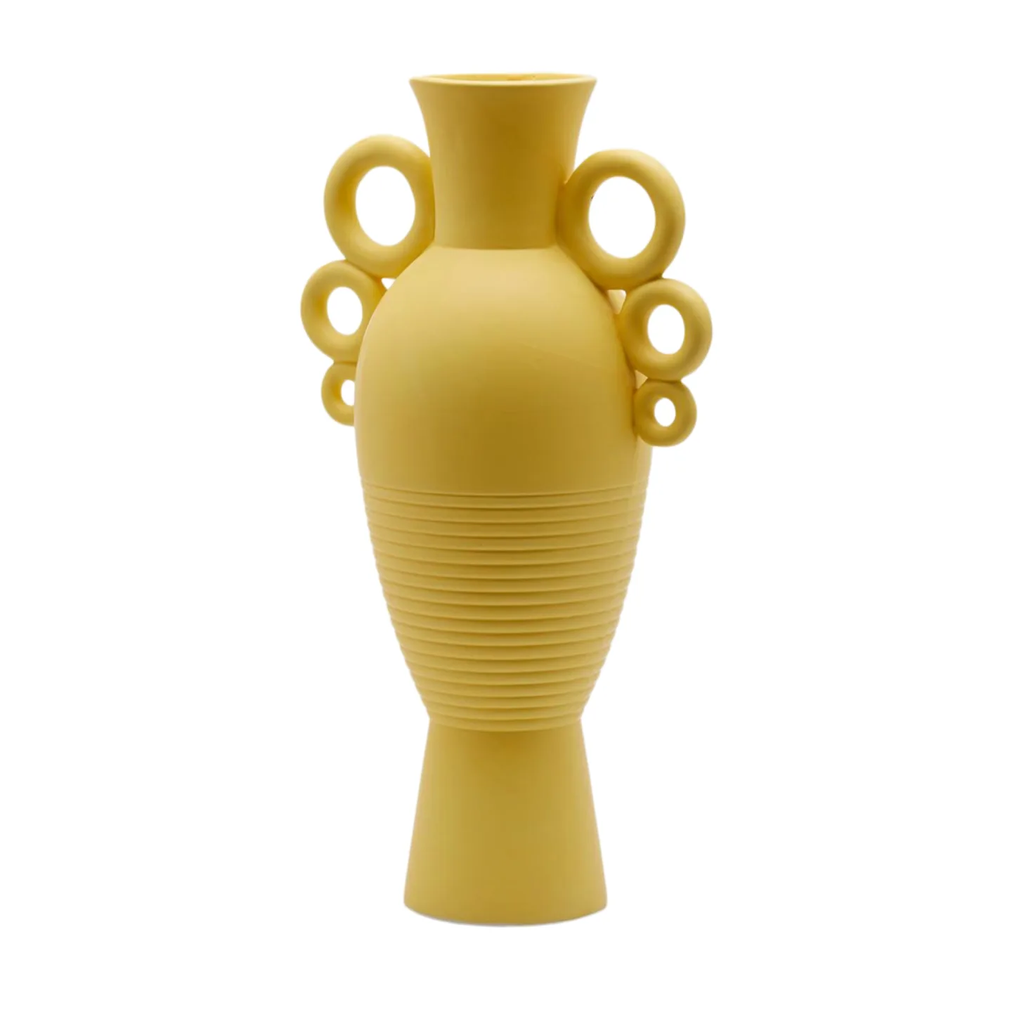 Edg Vase Anfora Keramik Gelb H: 44 cm | Schubiger Möbel