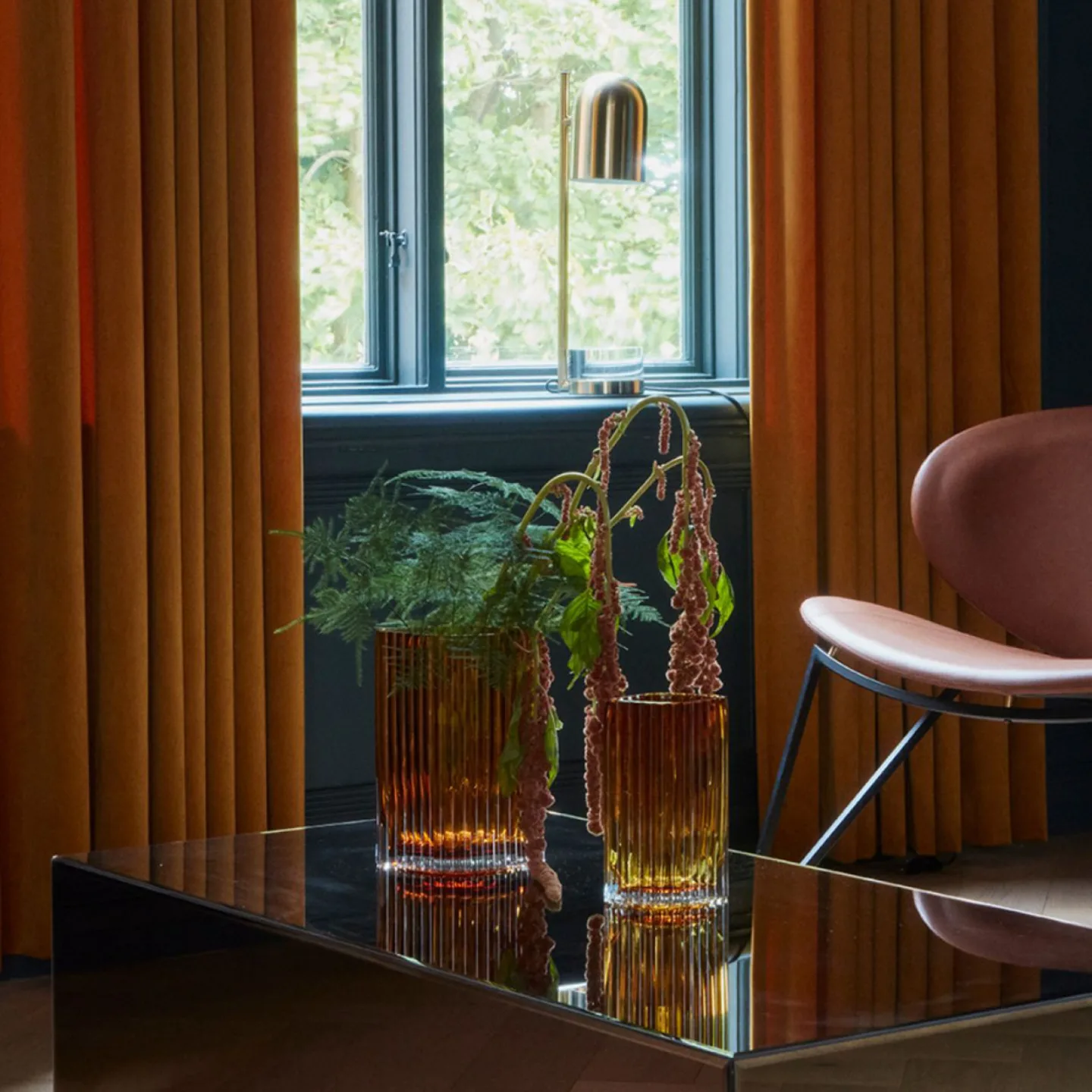 Luceo Tischleuchte Gold/Klar - AYTM - Wohnzimmer - Design - Metall - Einflammig