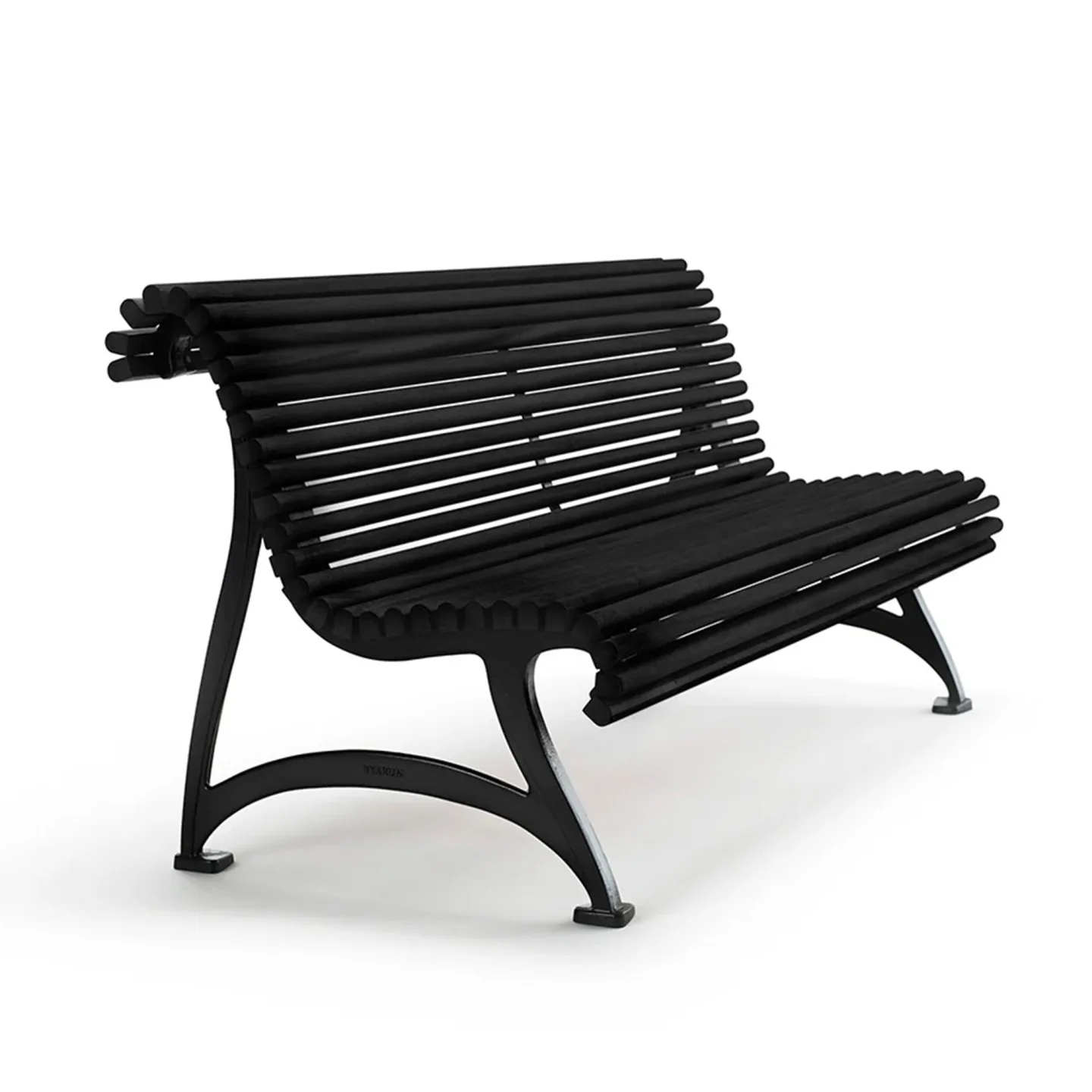 Byarums Bruk - Soffa Jujol - Svartlaserad Mahogny/Svartlackerad Aluminium - Soffor utomhus - Mårten Cyrén - Metall/Trä