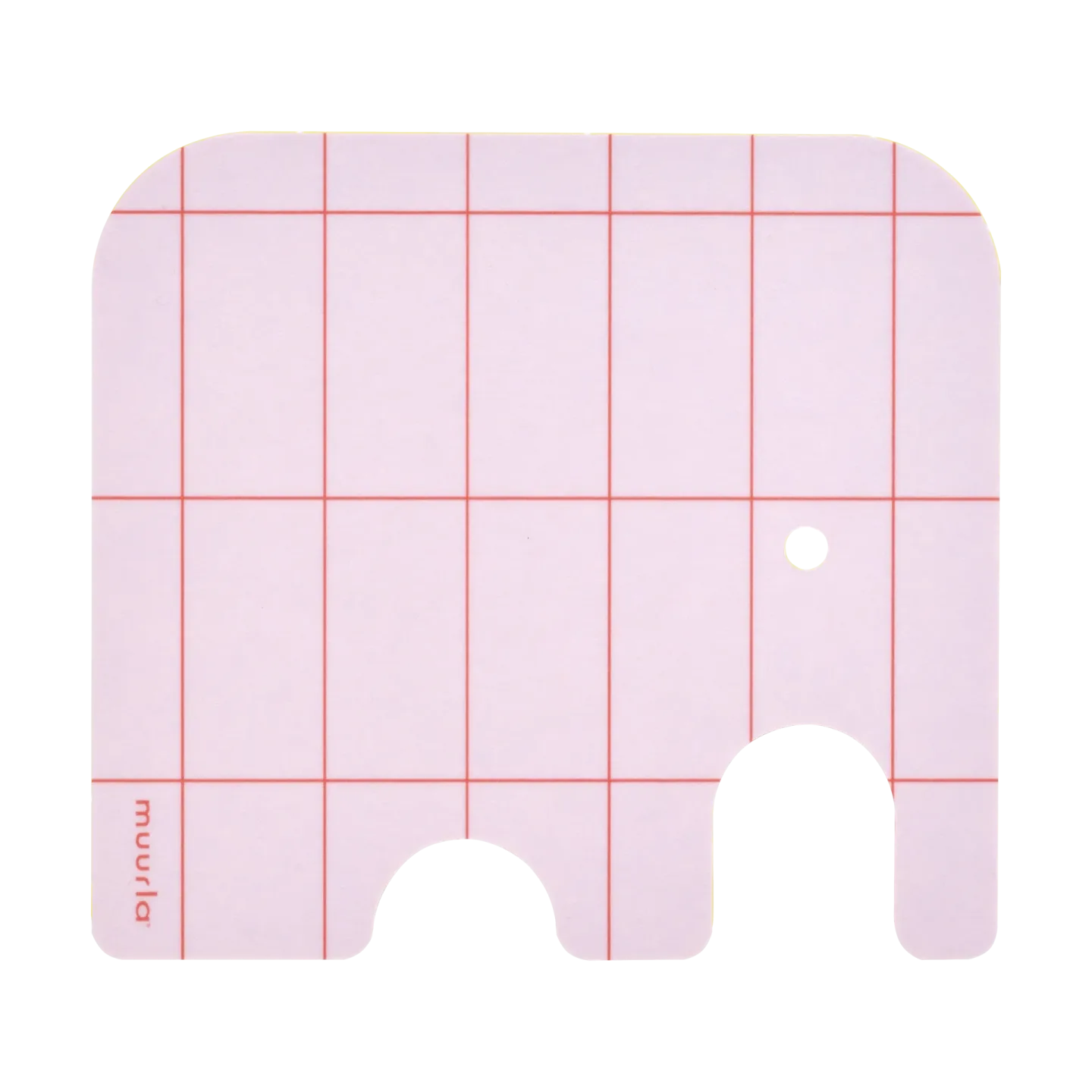Muurla Elephant Glasuntersetzer 11x10 cm Pink