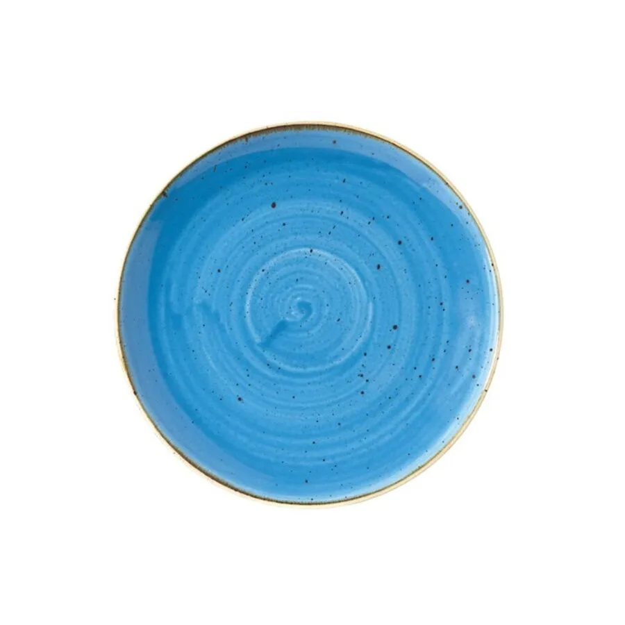 Churchill Teller flach Stonecast Blau Porzellan 21.7 cm
