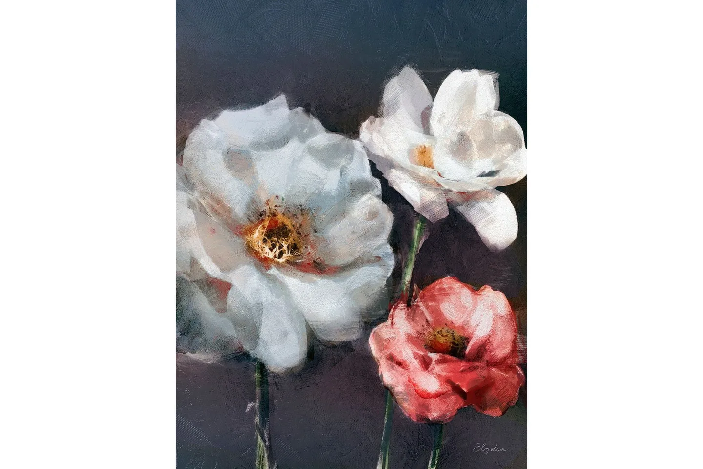 Canvastavla Red Rose - 60x80 cm