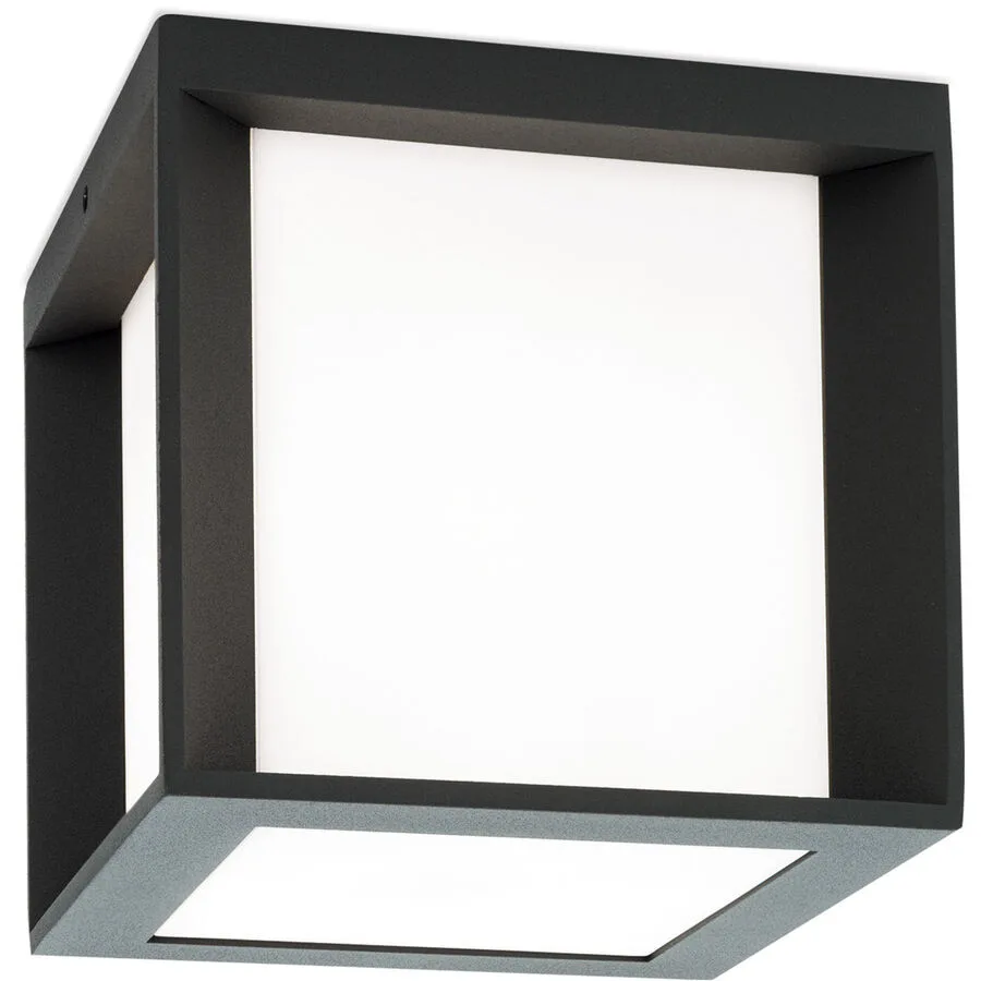 Aussenlampe Henry Grau Aluminium/Kunststoff 16 cm 16 cm - Farbe: anthrazit