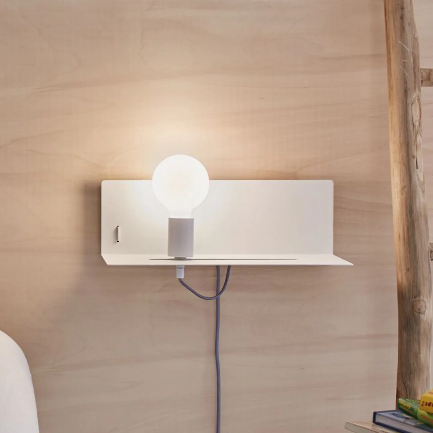Devara Wandleuchte Matt Weiß - Paulmann - Schlafzimmer - Modern - Metall - Eckig