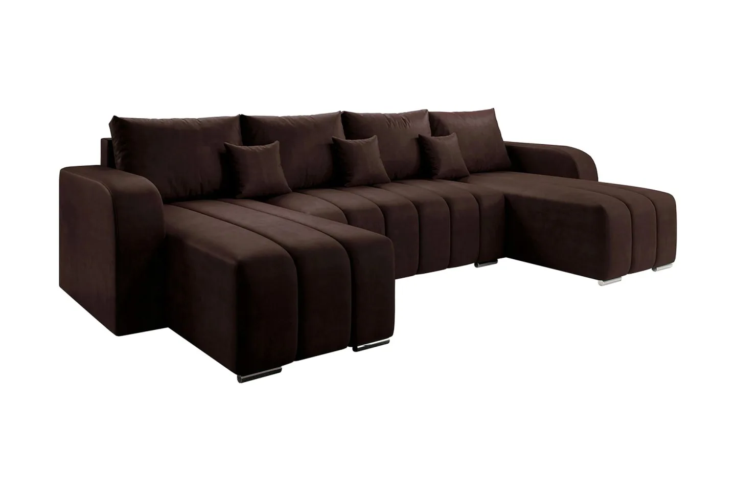 Zulueta 8-sits Bäddsoffa Höger - Brun