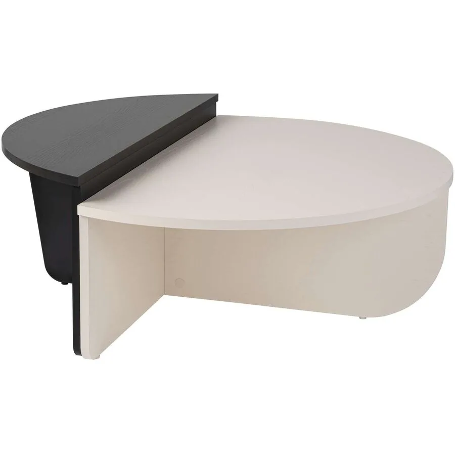 Salontisch Georis weiss/schwarz Holzwerkstoff B 90 H 35 cm