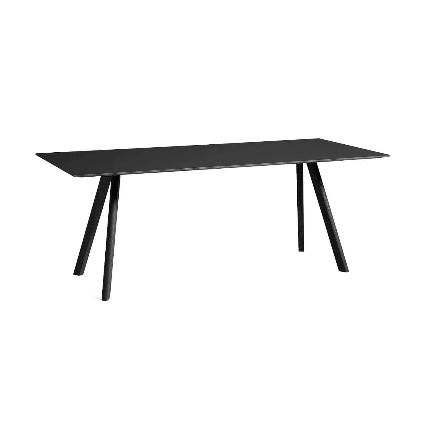 HAY CPH30 2.0 Esstisch 90x200 cm Schwarze linoleum-Schwarze Eiche