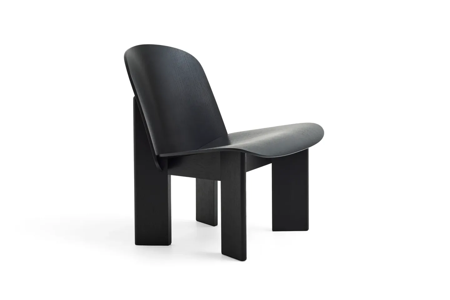 HAY Chisel lounge chair Svart lackad ek