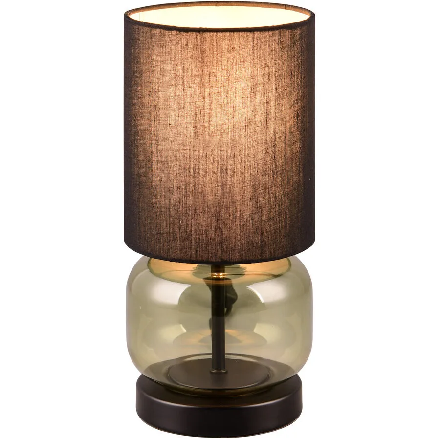 Tischlampe Olly Schwarz Metall 28.5 cm - Farbe: Schwarz matt