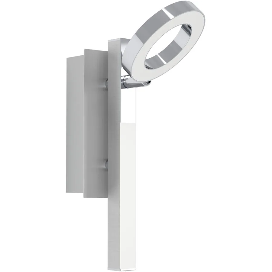 Eglo Spot Cardillio 1 Grau Aluminium/Stahl 6.5 cm - Farbe: Aluminium/Chrom - LED - Lichtfarbe: Warmweiss - LED Energiesparlampen