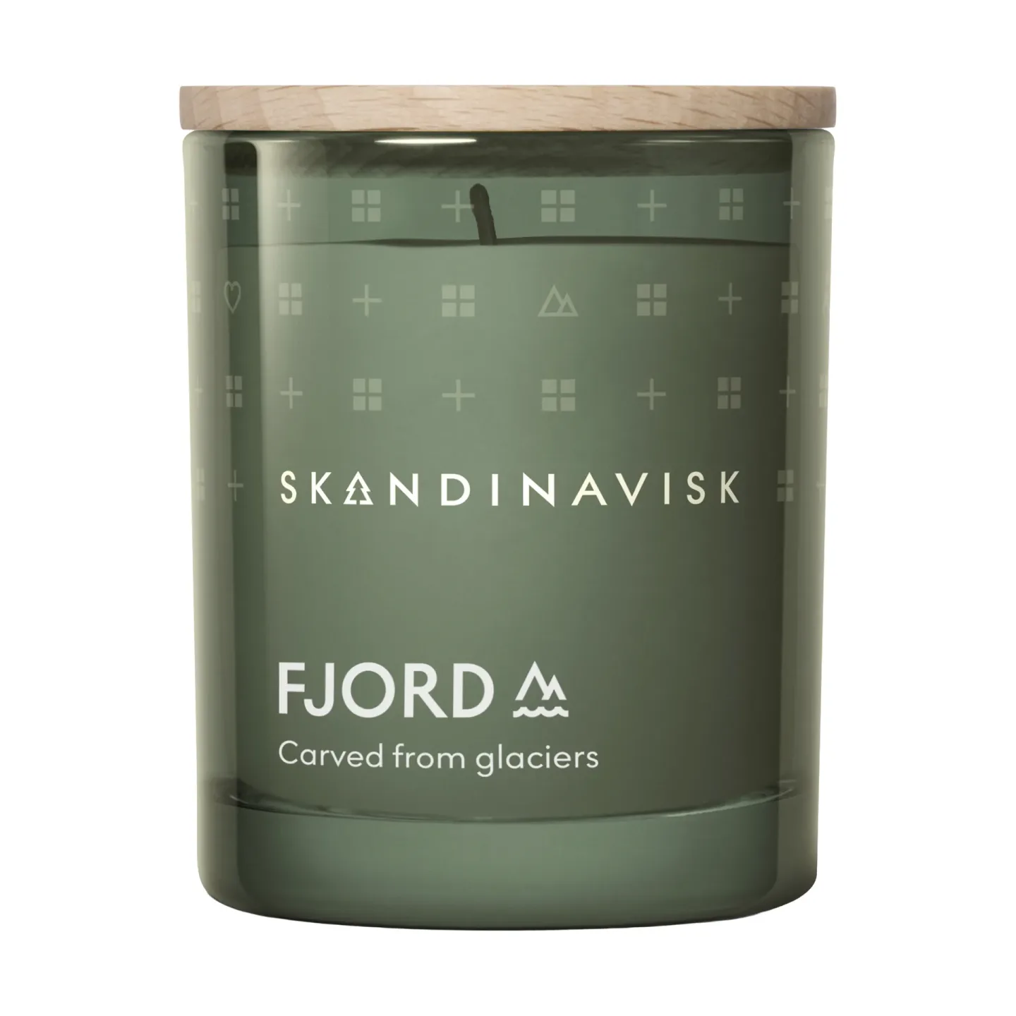 Skandinavisk Fjord doftljus med lock 65 g