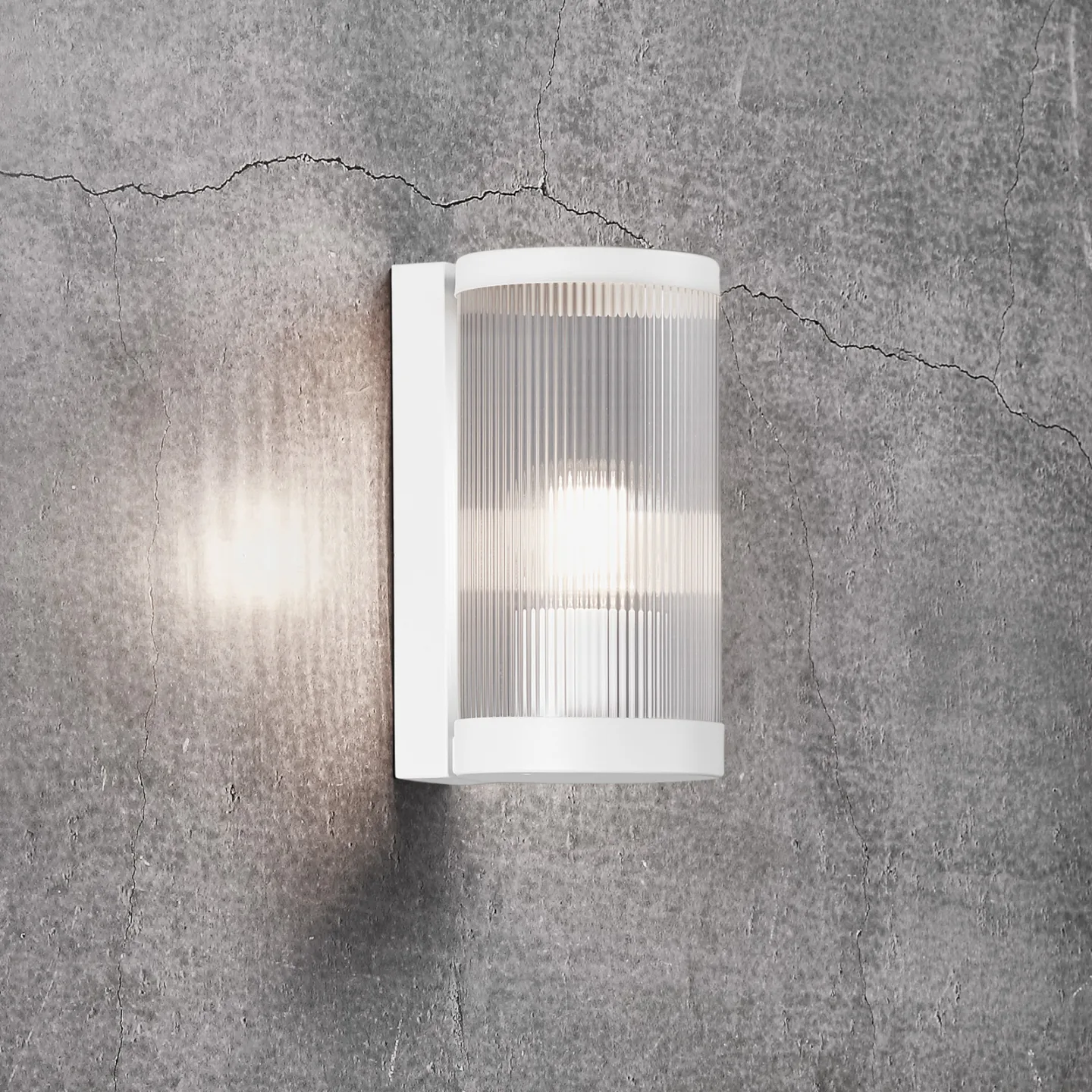 Coupar Außenwandleuchte White - Nordlux - Metall - Rund