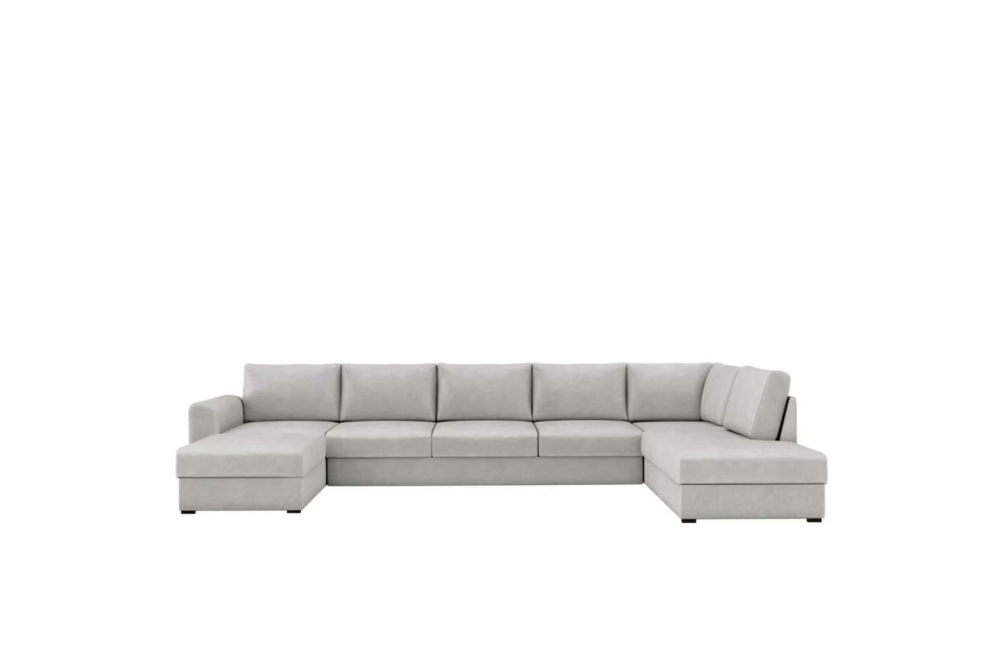 Taberk Bäddsoffa med Divan och Schäslong 5-sits - Grå