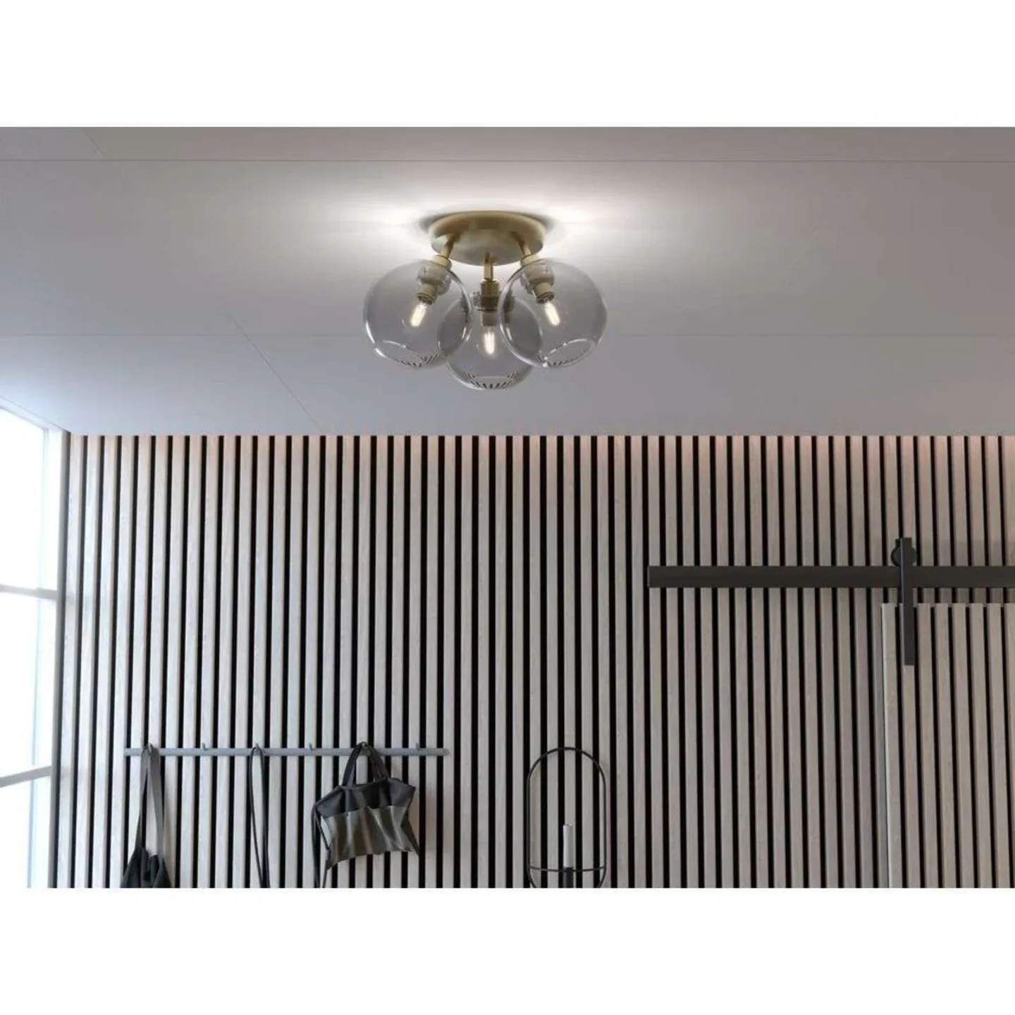 Gloria Taklampe Ø33 Black/Blue - Belid - Stue - Glass