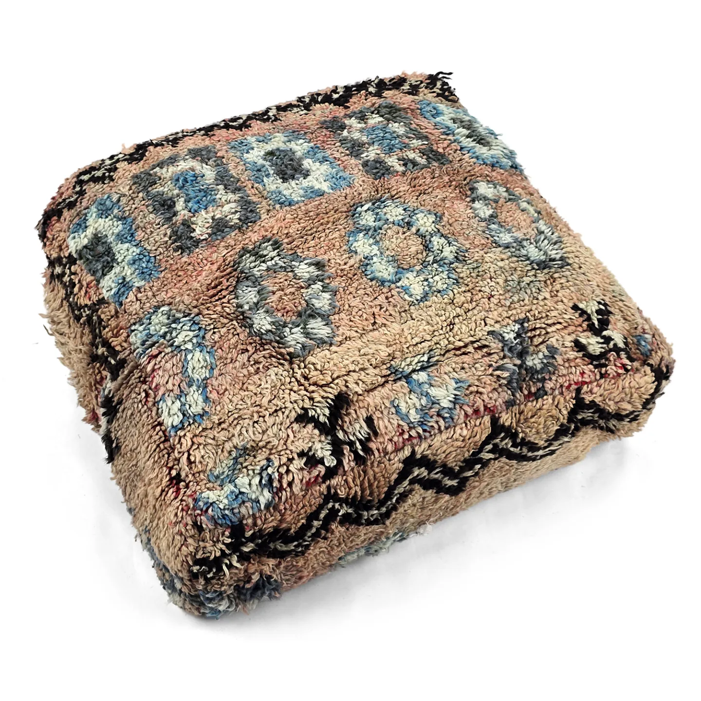 Sittepuff - Marokkansk Azilal 069 (Størrelse: 60 x 60 cm)