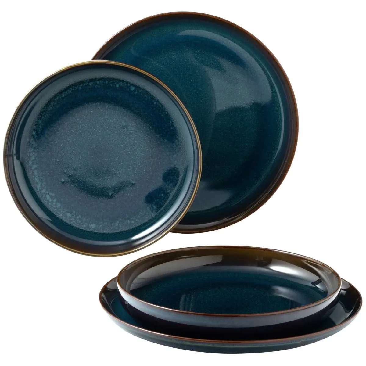 Villeroy & Boch Crafted Denim Teller-Set, 4-teilig Blue