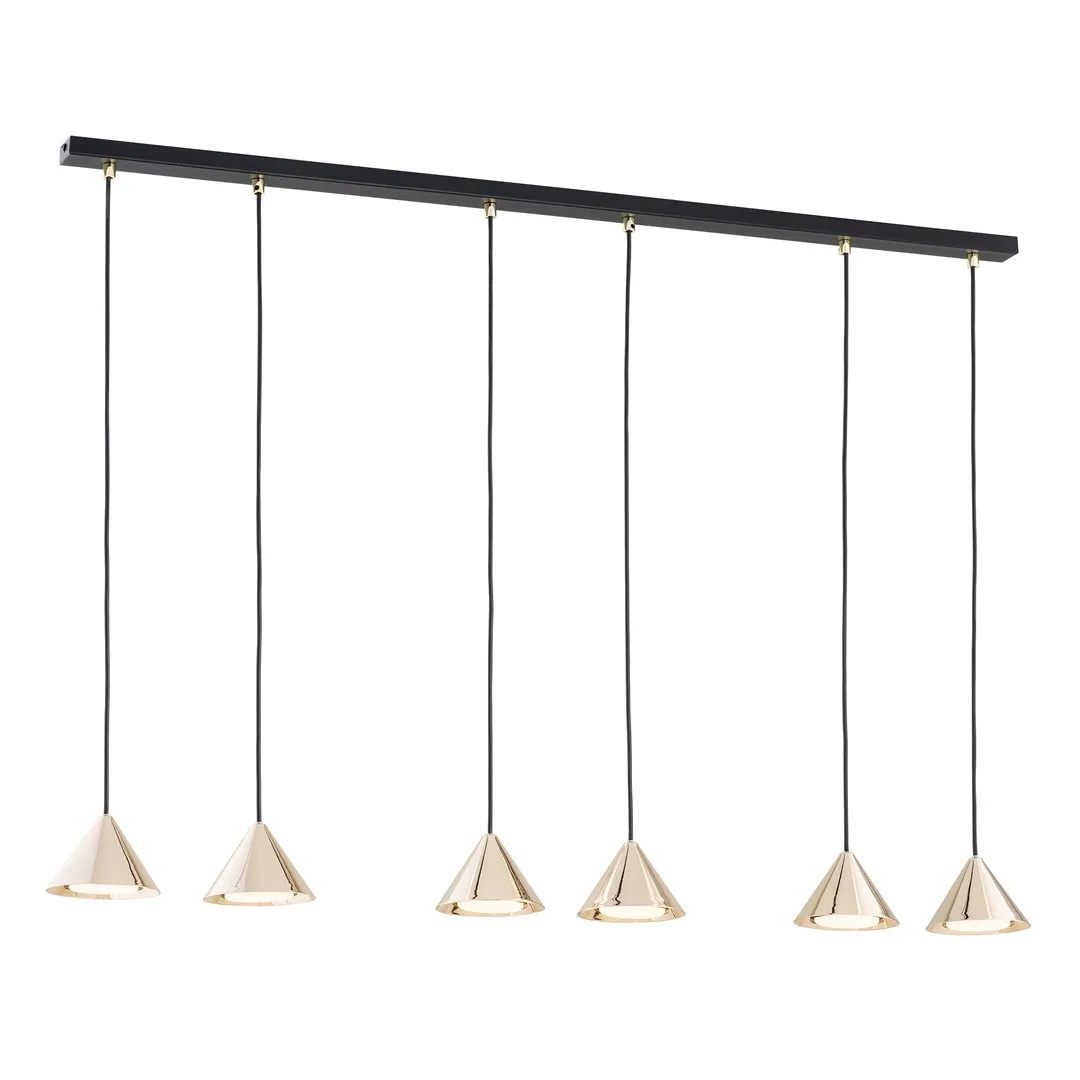 Emibig Lighting - Elit 116cm - Taklampa - Guld