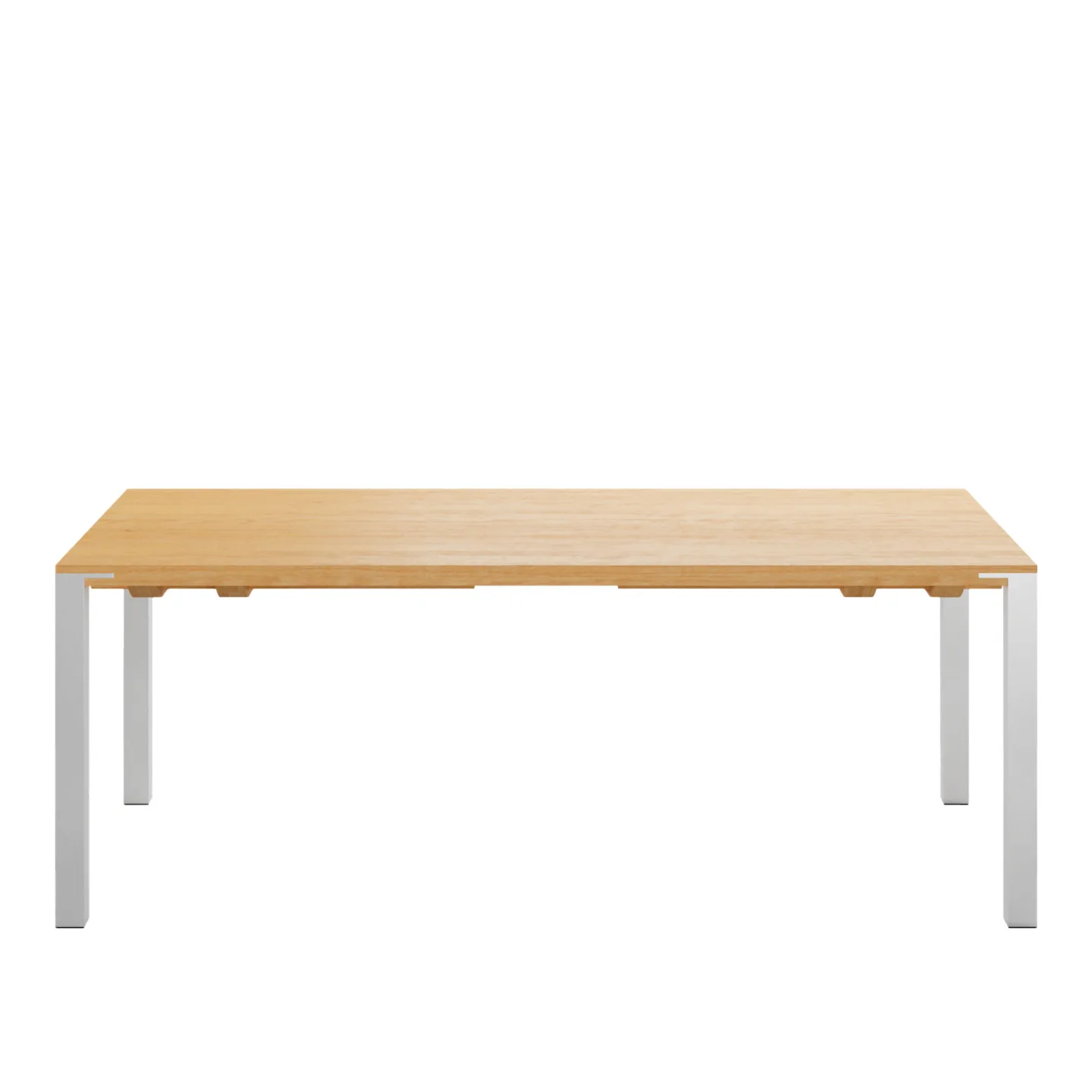 Naver Collection - GM 2114 Bord, 230 x 100 cm, Skiva i Oljad valnöt, 1 tilläggsskiva i samma trä, Ben i borstat rostfritt stål - Matbord - Nissen & Gehl - Träfärgad - Metall/Trä