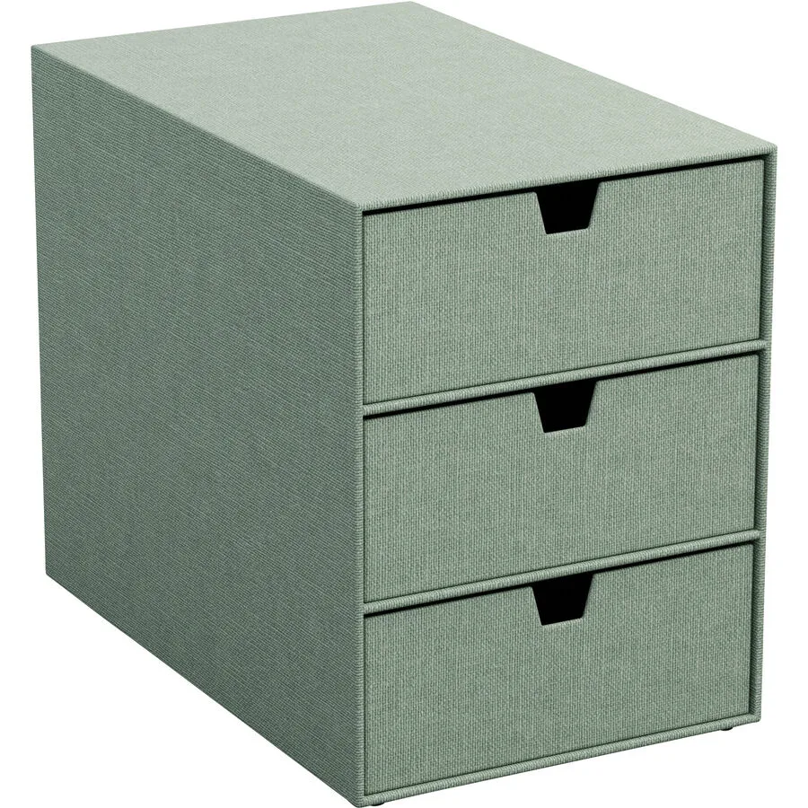 Schubladenbox Bigso Box soft teal Papier B 16 T 25 cm