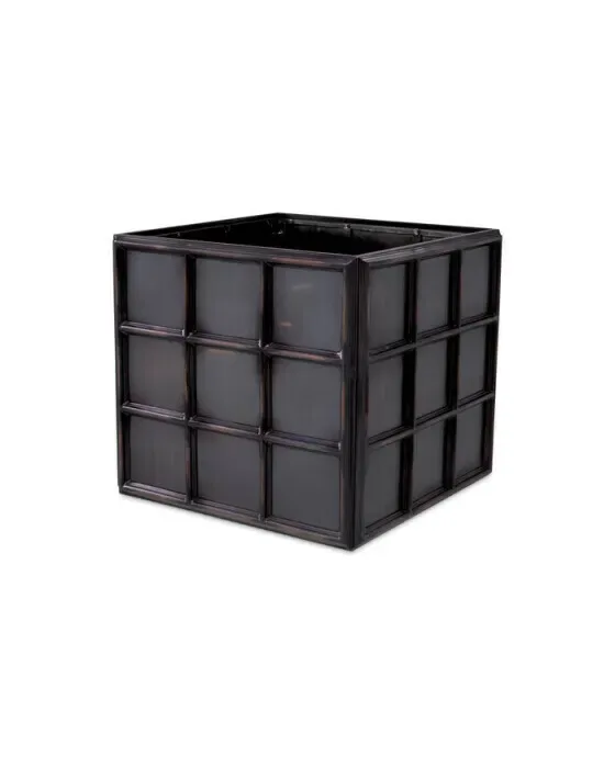 Grid Planter Antique Bronze