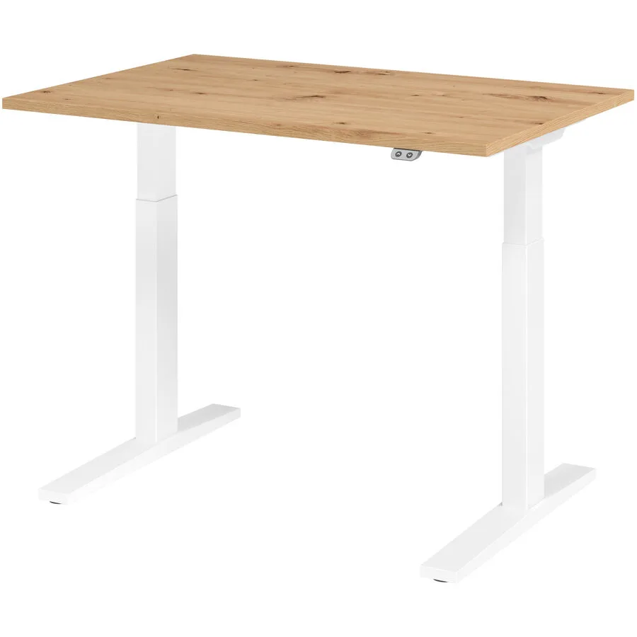 Schreibtisch Office Asteiche Holzwerkstoff B 120 T 80 cm