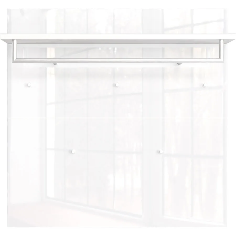 Garderobenpaneel Michi Weiss Holzwerkstoff 97 cm 96 cm