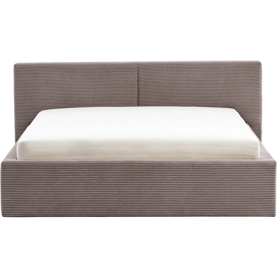 Bett Lois Taupe Polyester 140 x 200 cm
