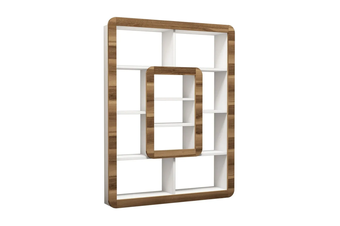 Hovdane Bokhylla 109 cm - Vit/Brun